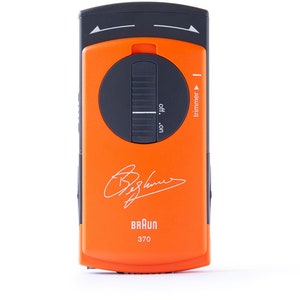 Limited BRAUN Dennis Bergkamp Pocket Twist Shaver Type 5615 Roland Ullmann design classic Germany razor Manual