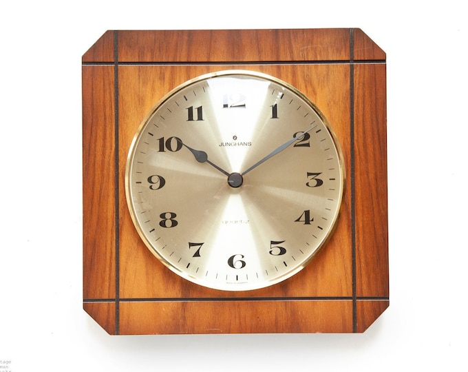 Mid Century JUNGHANS Wall Clock 70s Nelson Modern Germany Mcm Atomic
