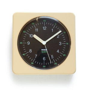 1970s BOSCH UK8 GERMANY Wall Clock Modernism Panton Mid Century Junghans BAUHAUS Pop 70s Postmodern