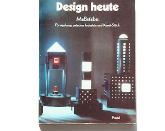 Diseño Hoy - Raro libro posmoderno de 1988 Memphis Alchimia Braun Catálogo original vintage Prestel Volker Fischer