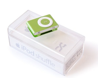 Full set! iPod Shuffle 2G Apple Green Original mp3 Player in Box Manual Earpods 2nd 2. Generation Classic 1GB 2006