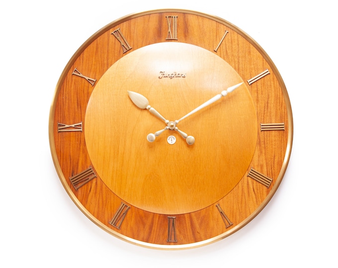 XL 16 JUNGHANS Art Deco Wall Clock Modernism Mid Century Mcm Germany