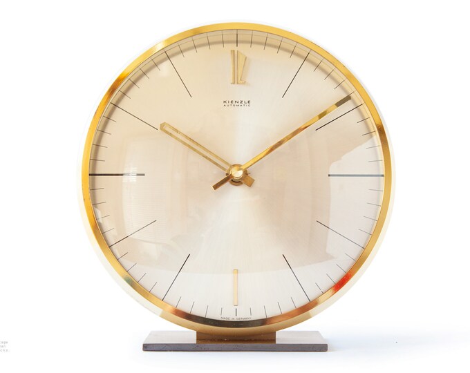 60s Kienzle Desk CLOCK Modernism Bauhaus Mid Century Art Deco Table