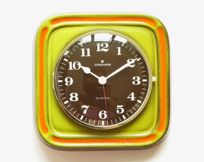 Space Age JUNGHANS Ceramic Wall CLOCK 70s Panton Modern Mid Etsy