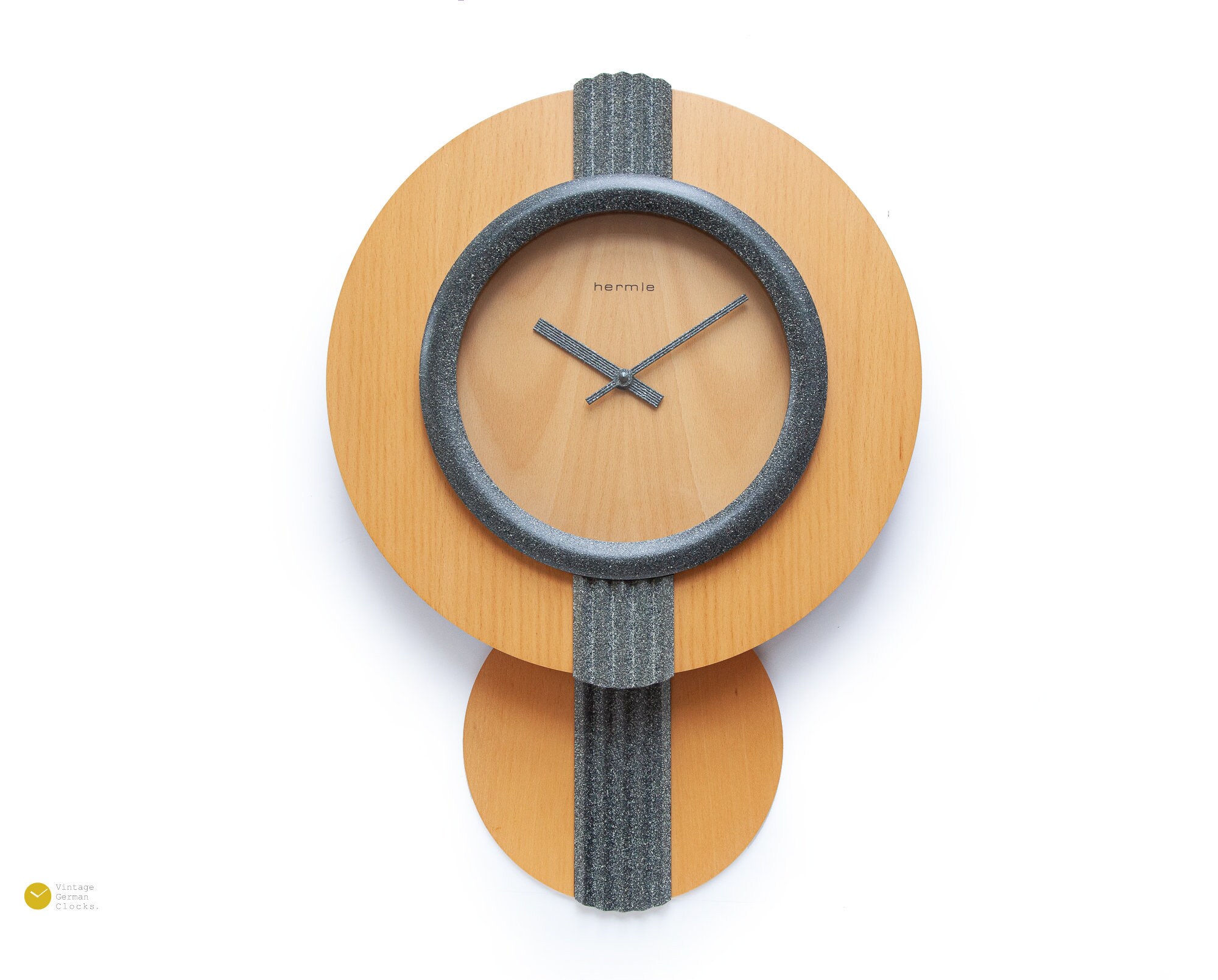 XL Postmodern Pendulum Clock HERMLE Germany Wall Memphis