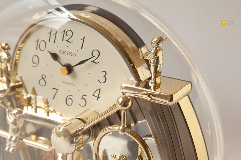 Large SEIKO Mobile Pendulum Desk Clock Postmodern Figurative Etsy