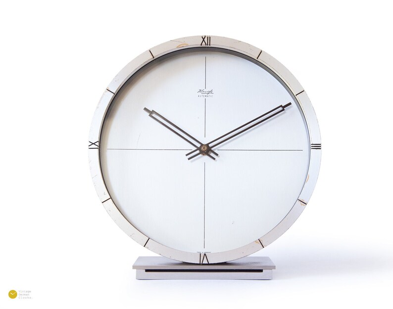 Stunning Kienzle Bauhaus Desk Clock Heinrich Moller Mid Stunning Kienzle Bauhaus Desk Clock