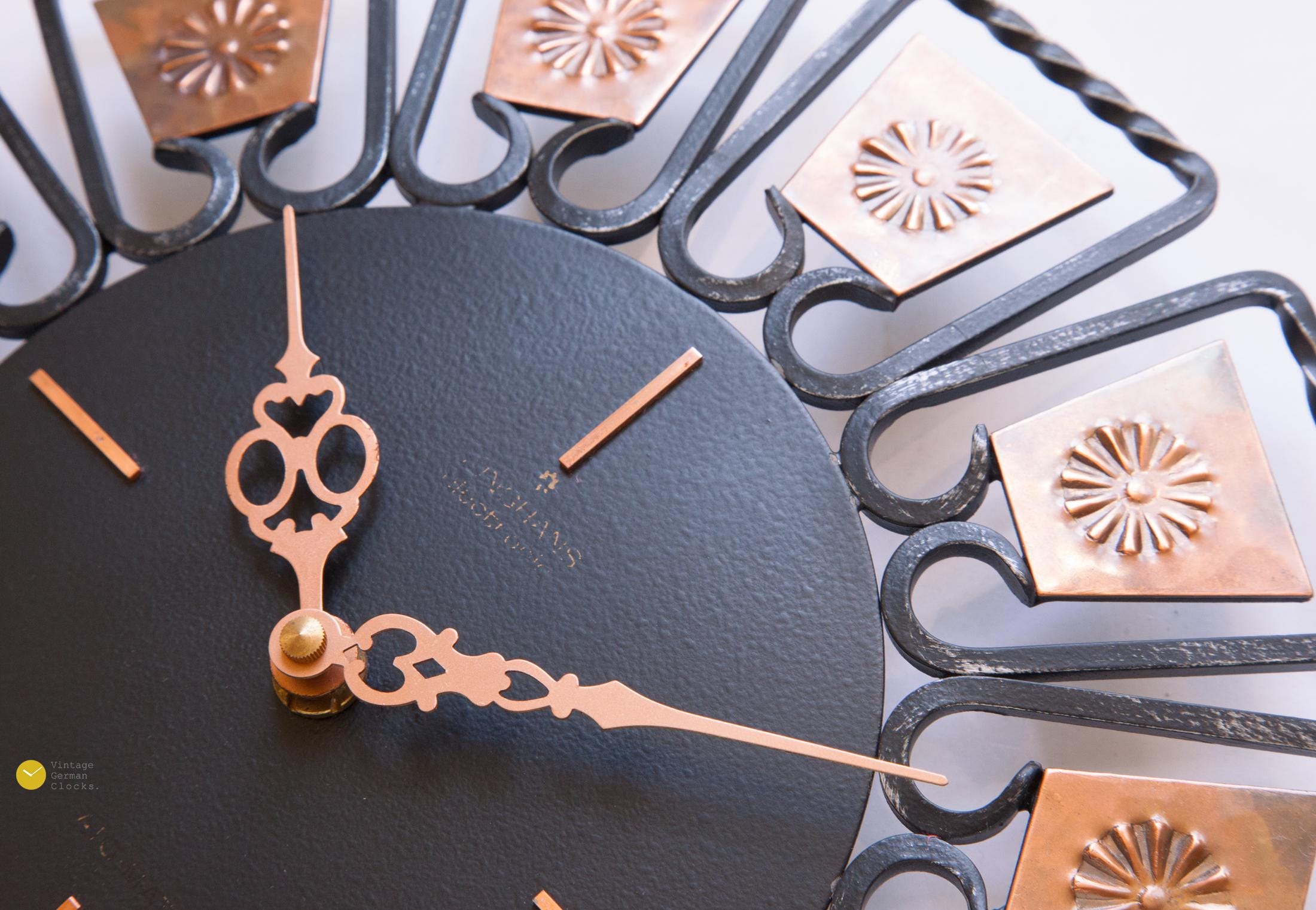 1960s Junghans ATO-MAT Wall Clock Mid Century Atomic Germany 
