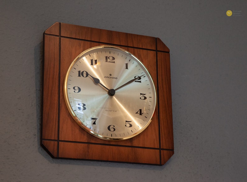 Mid Century JUNGHANS Wall Clock 70s Nelson Modern Germany Etsy