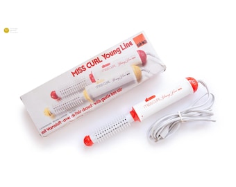 NOS 1980s SHG Miss Curl Hair Brush Design Classic Germany Postmodern Lady New in Box 1986 Electronic