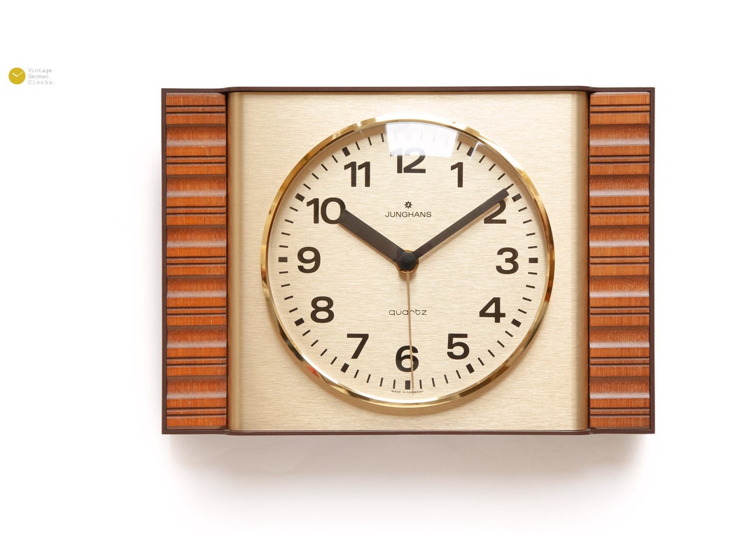 JUNGHANS Wall Clock Mid Century Modernism Germany Mcm Atomic Etsy