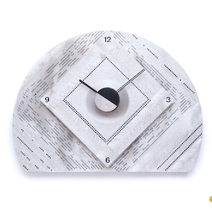 1990s Franz Kuck Wall Clock Abstract Artwork in Box - Metal Op Art Memphis Era Germany Postmodernism Desk Table Brutalist Object P92 1992