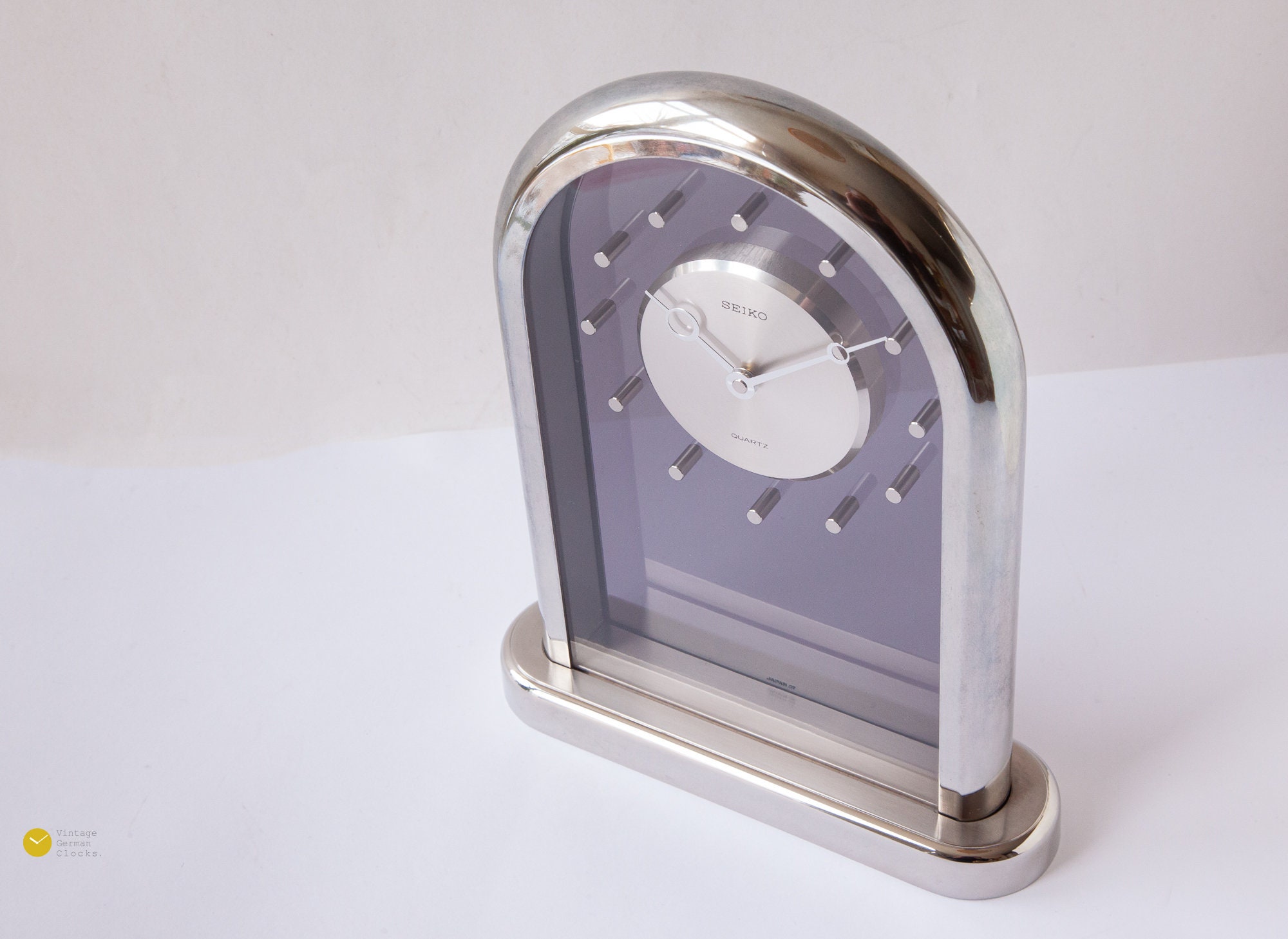 In Box 80s SEIKO Table Clock Japan Postmodern Transparent In Box 80s SEIKO Table Clock Japan Postmodern Transparent