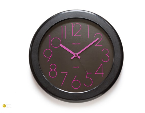 XXL 16 Reloj de pared posmoderno 80s 90s Alemania Panton Pop Minimalismo Plastico Office Time Star Large Junghans Etsy Mexico