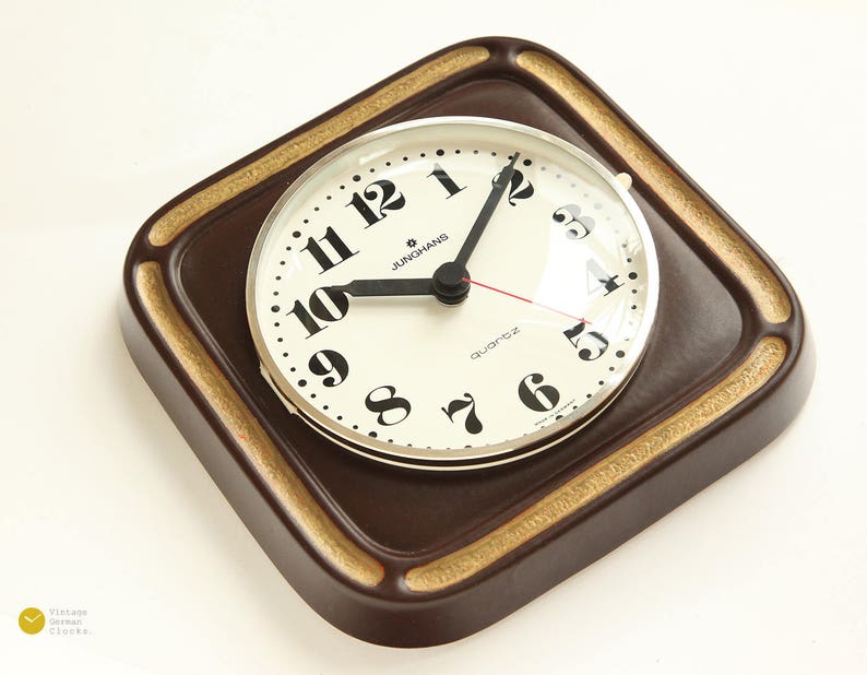 70s JUNGHANS Ceramic Wall CLOCK Mid Century Panton Modern Etsy