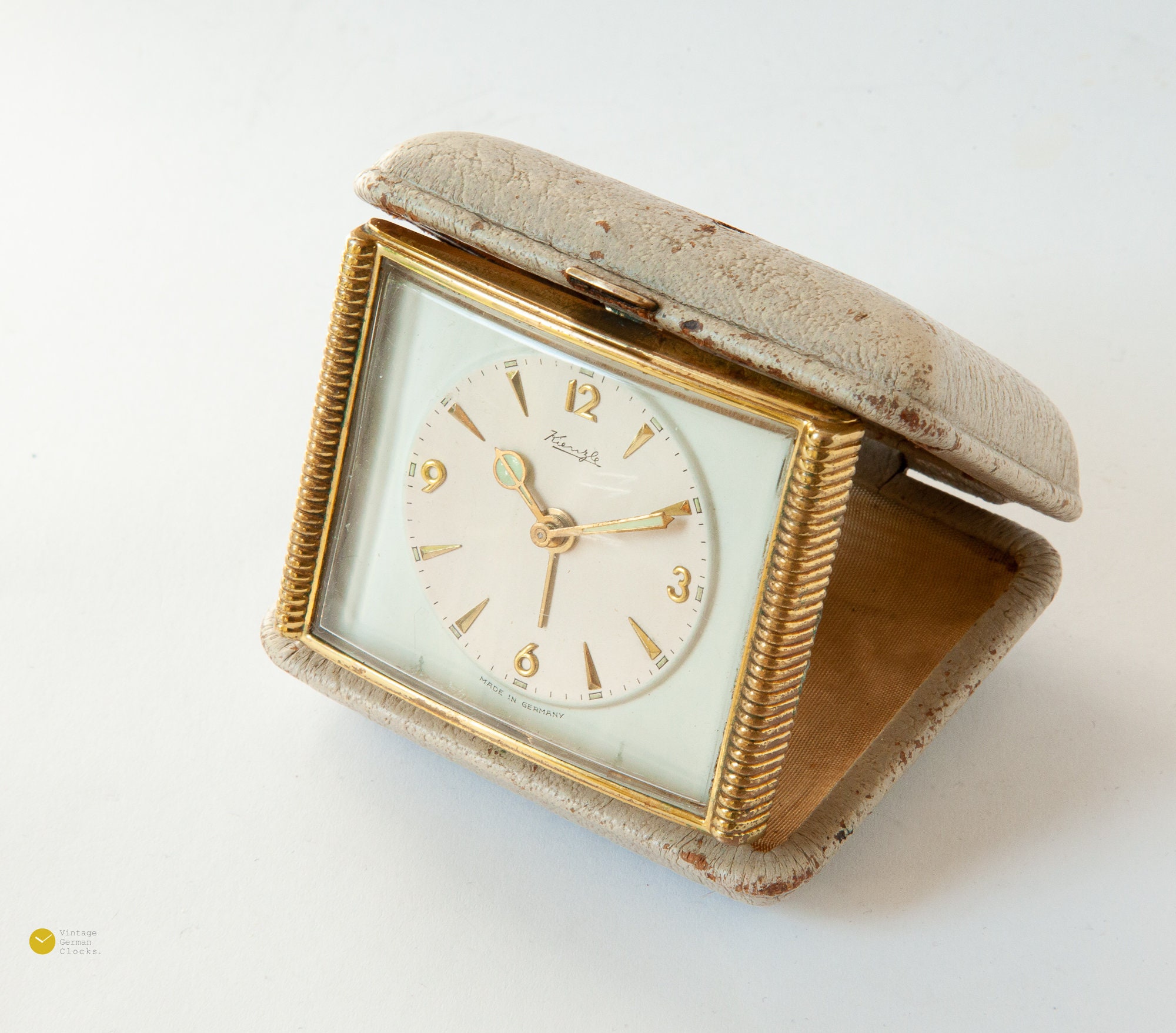 Exquisite Art Deco KIENZLE Travel Alarm Clock Pocket Etsy
