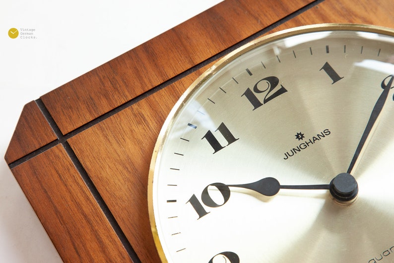 Mid Century JUNGHANS Wall Clock 70s Nelson Modern Germany Etsy