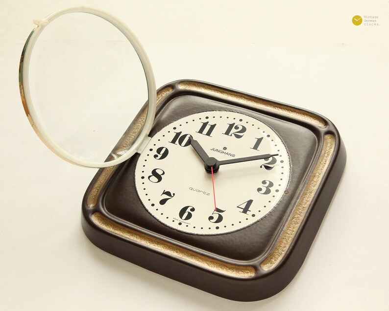 70s JUNGHANS Ceramic Wall CLOCK Mid Century Panton Modern Etsy