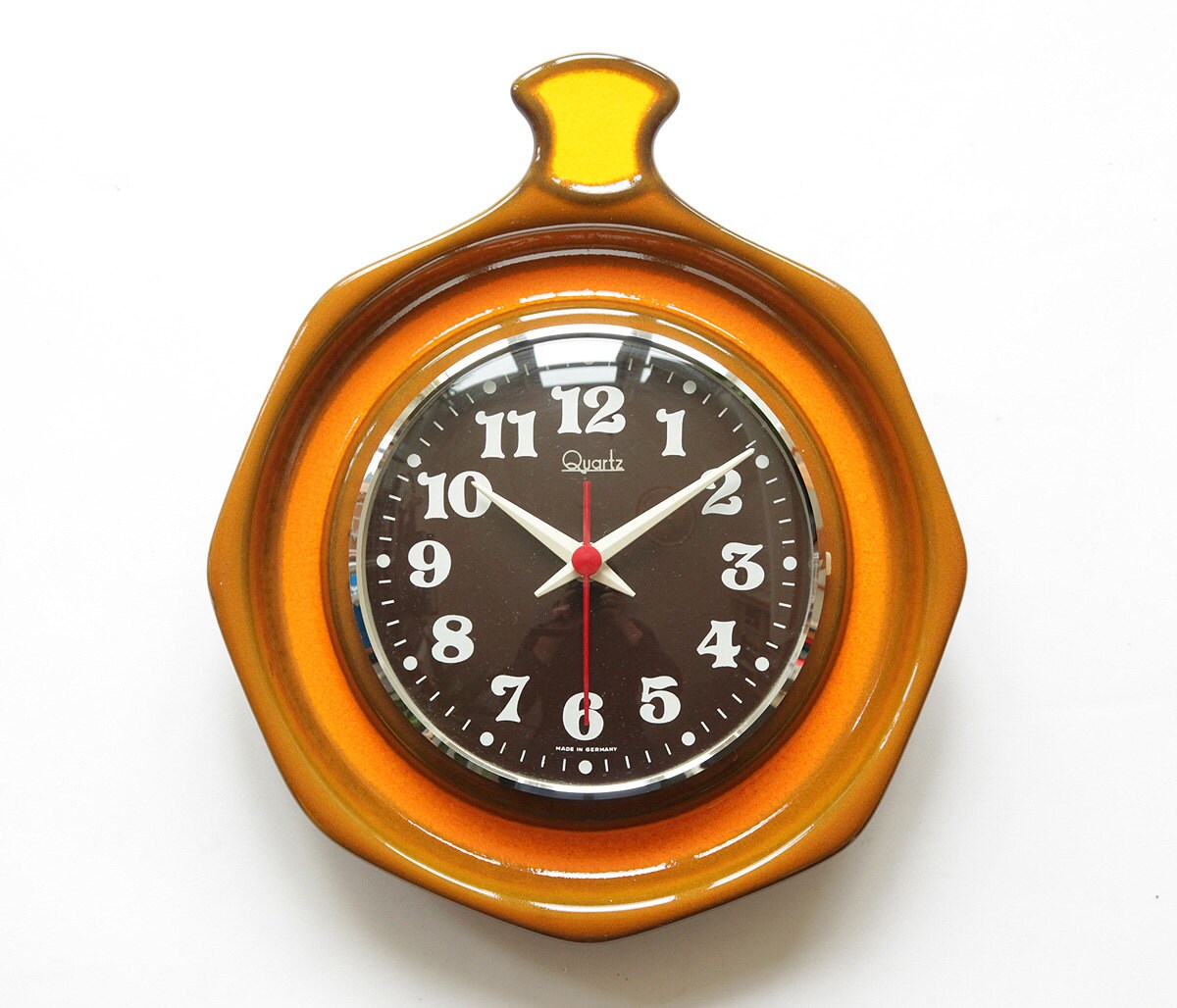 Space Age JUNGHANS Ceramic Wall CLOCK 70s POP Panton Modern Etsy