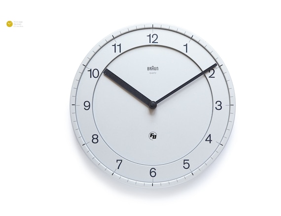 ヴィンテージ Braun 壁掛け時計　ABW31 Type 4861 シルバー BRAUN Abw 31 Wall Clock Type 4861 Millennium Edition Dietrich Lubs