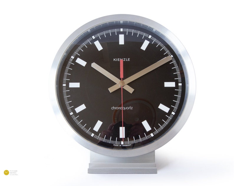 XL KIENZLE BAUHAUS Style Desk Clock Modernism Mid Century Etsy