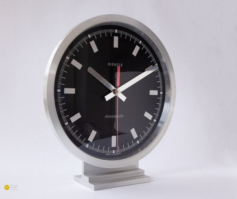 XL KIENZLE BAUHAUS Style Desk Clock Modernism Mid Century Etsy