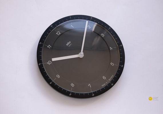 【希少・完動品】絶版品 BRAUN ABW41 Type 4839 MOMA BRAUN ABW41 Domodisque Wall Clock Type 4839 Defect 1981 by