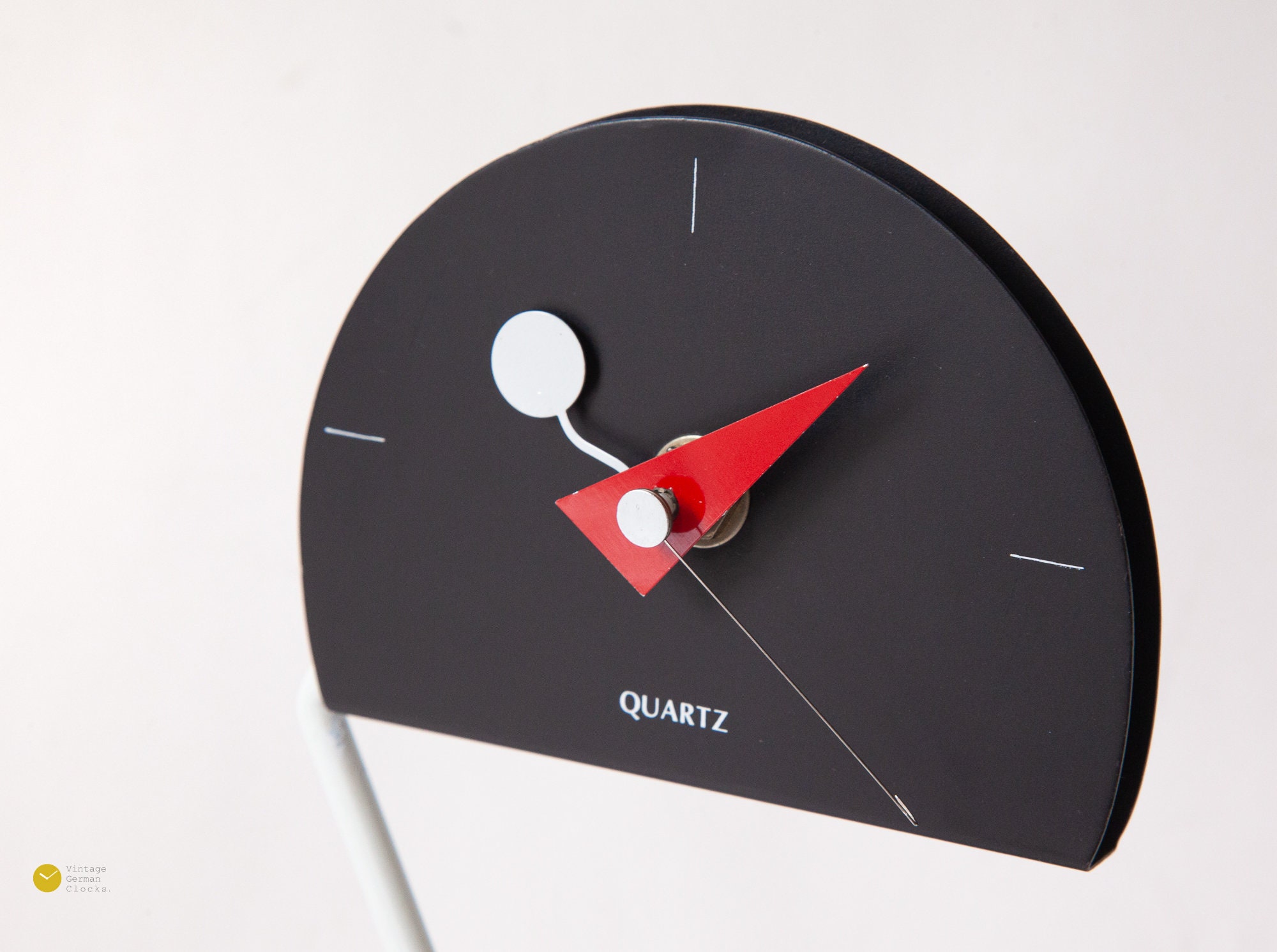 1984 Takashi Kato Nicolai Canetti Peacock Desk Table Clock