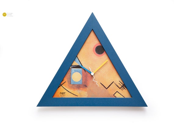 90s Abstract Postmodern MAZZOT Wall Clock Graphic Constructivism