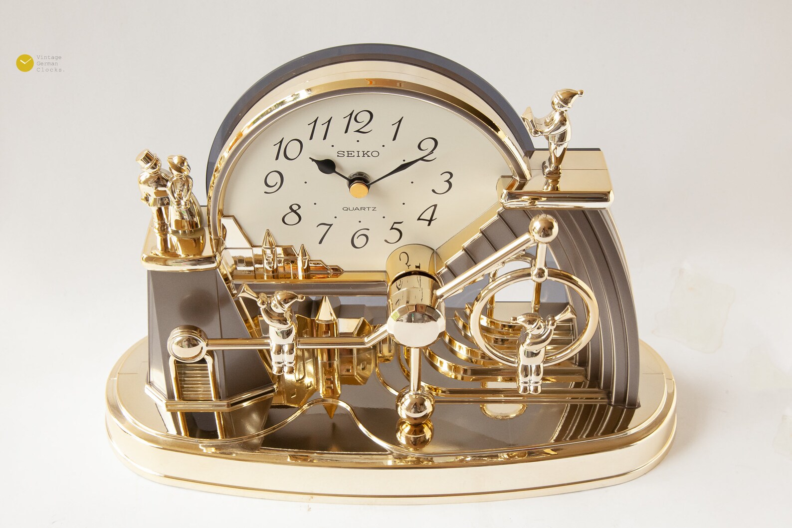 Large SEIKO Mobile Pendulum Desk Clock Postmodern Figurative Etsy