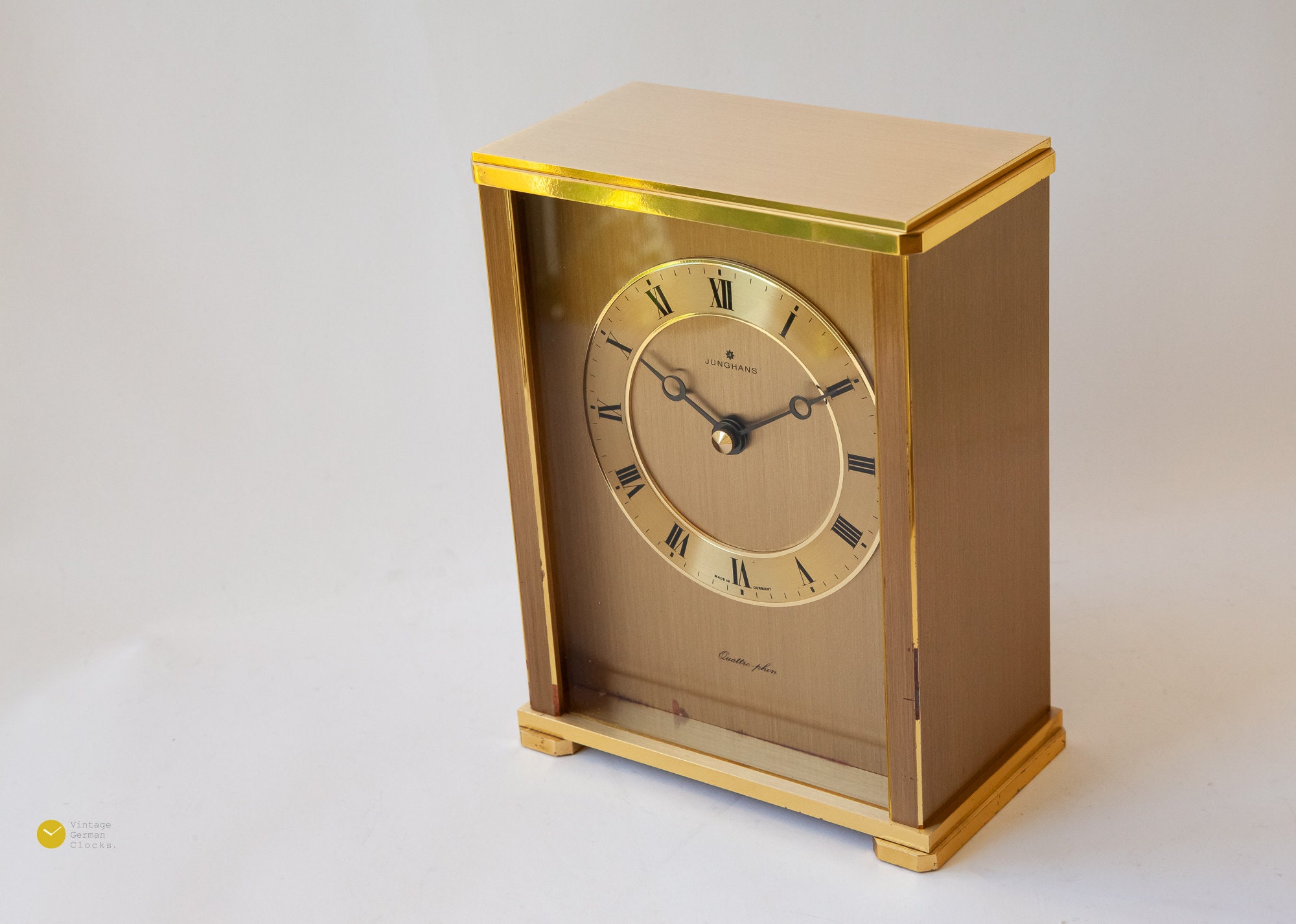 Chiming Heavy Junghans Bureauklok Duitsland Mid Century - Etsy België