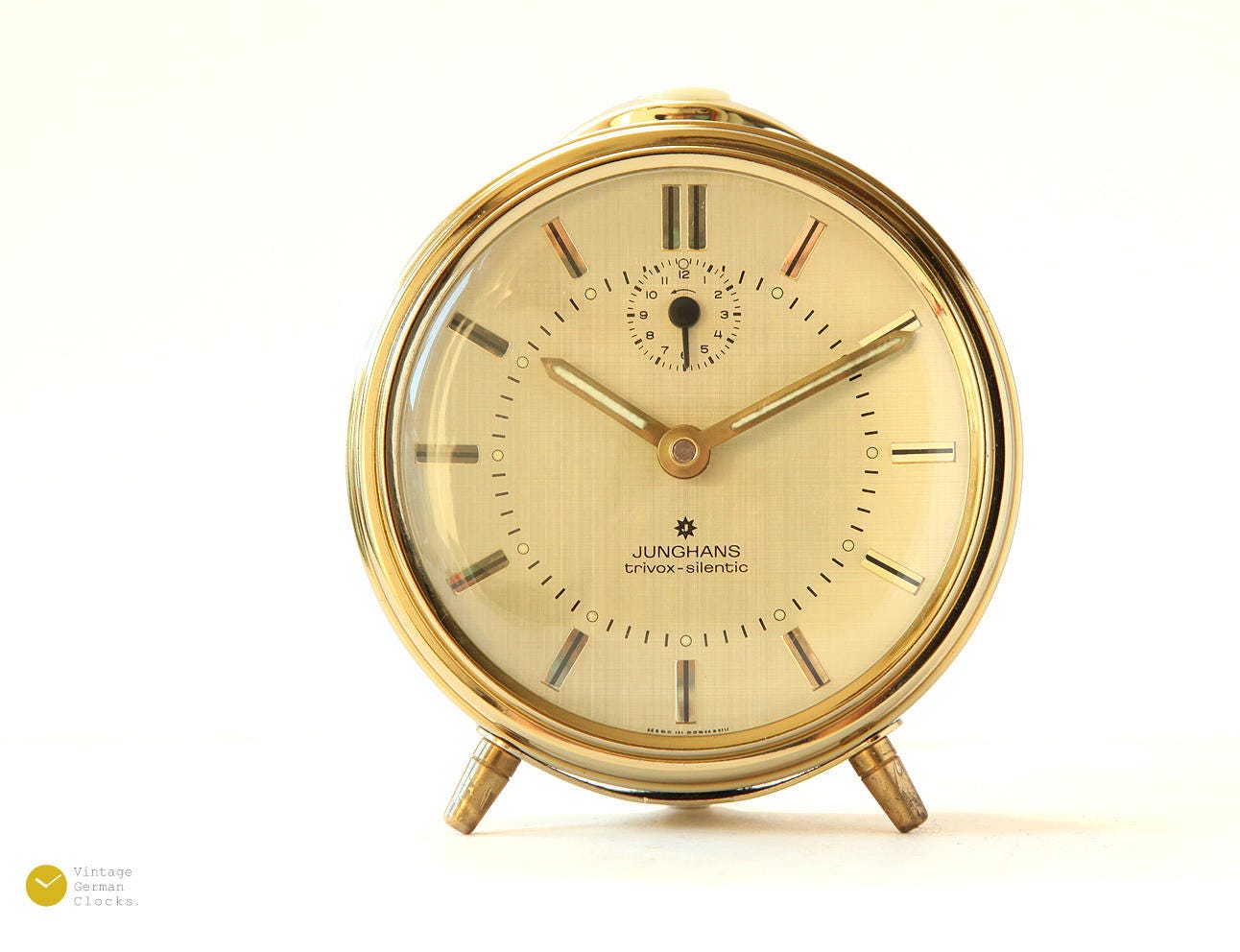 Stunning JUNGHANS Trivox Silentic Alarm Clock 60s Mechanical - Etsy