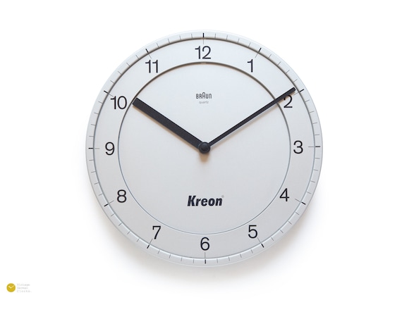 BRAUN Abw 31 Wall Clock Type 4861 Millennium Edition Dietrich Lubs 1982  Germany Quartz Design 80s 90s Modern Silver ABK 30 -  Israel