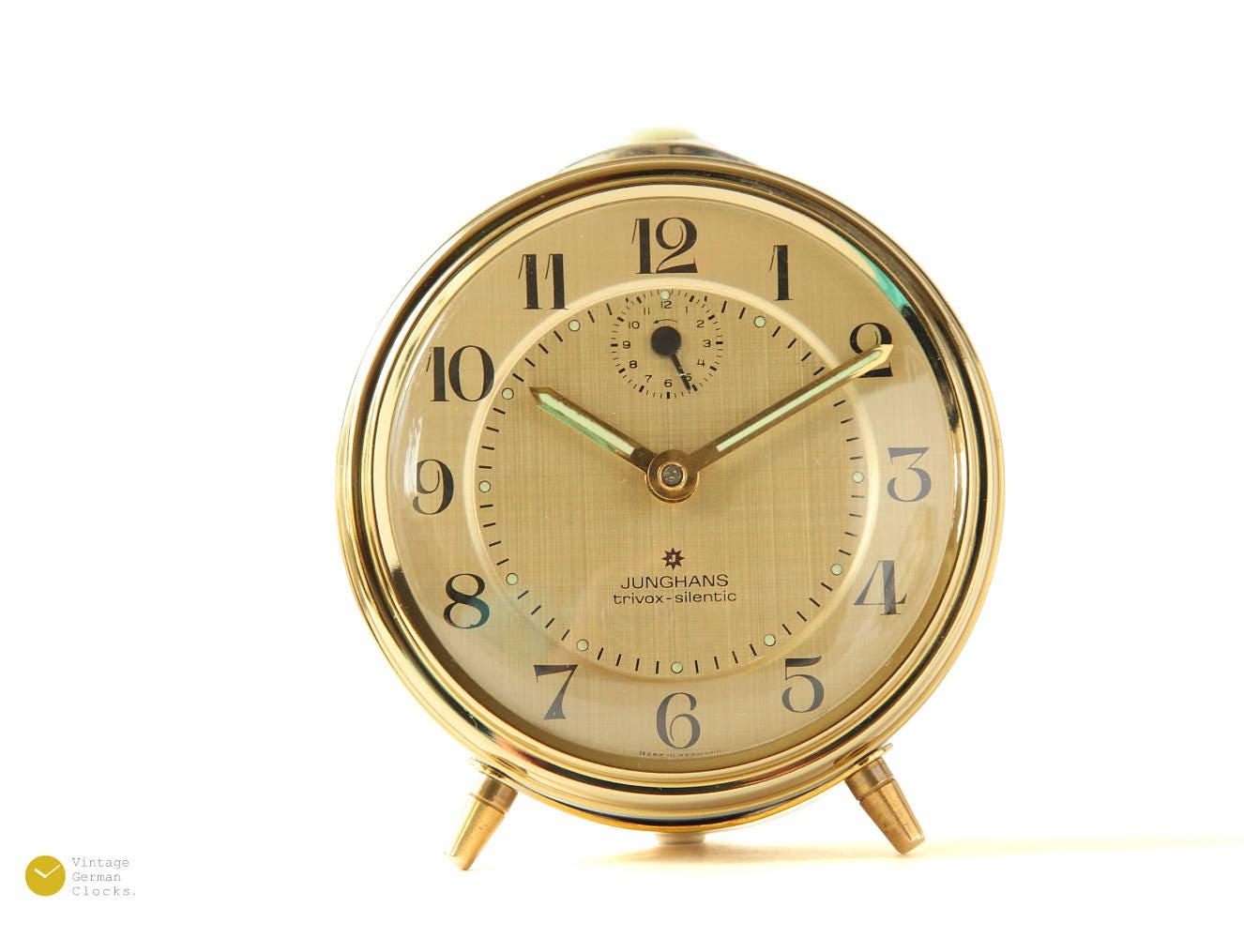 60s JUNGHANS Trivox Silentic Alarm Clock - Mechanical Mid Century