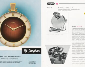 【40s】最高級 JUNGHANG MEISTER 掛け時計 アンティーク 1950s JUNGHANS W274 210 Chiming Clock Movement Defect Germany Wall