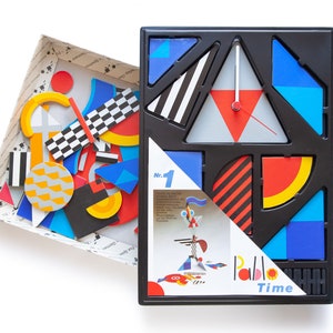 Memphis Pablo Time No.1 Desk Table Clock Object Postmodern Sculpture Game Canetti Miami Vice 90s No. 1 Fox Germany Retro 1980s