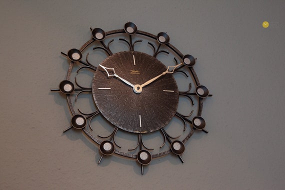 ミッドセンチュリー　掛け時計　ヴィンテージ　北欧　アイアン ミッドセンチュリー 掛け時計 ヴィンテージ 北欧 アイアン ドイツ製