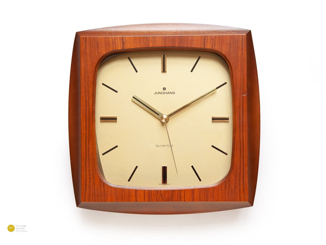 Mid Century JUNGHANS Wall Clock Modernism Germany Mcm Danish Etsy