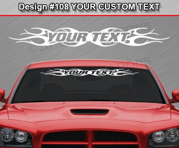 Nombre de texto personalizado personalizado Pegatina Vinilo Coche//van//Tienda de ventana calcomanía Letras