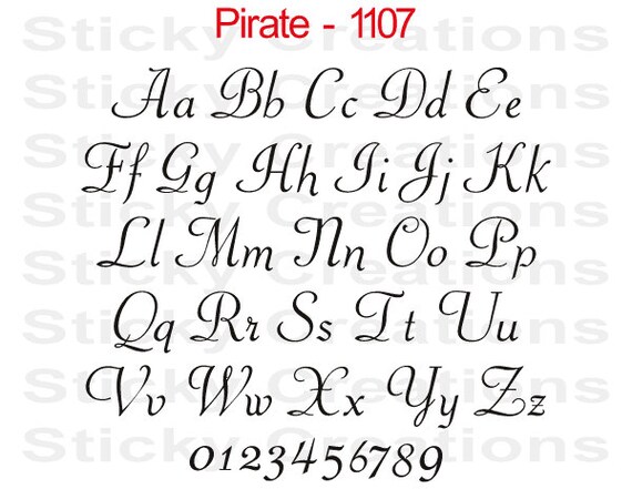 Cursive Custom Text Vinyl Decal Sticker Script, Personalized Lettering  Fancy