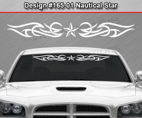 Design #165-01 SKULL Back Window Decal Sticker Vinyl Graphic Tribal Accent Truck