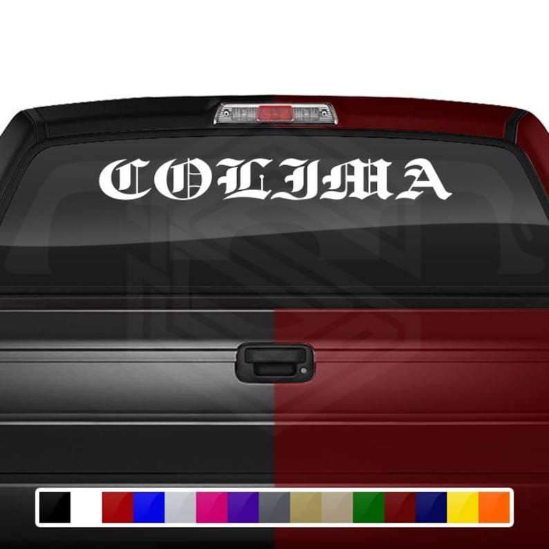 Colima Sticker COLIMA MX Mexico Decal Sticker Windshield Window Vinyl Graphic Banner ...