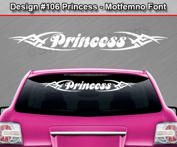 Design #117 2 Color Custom Windshield Tribal Scallop Vinyl Graphic Sticker Decal