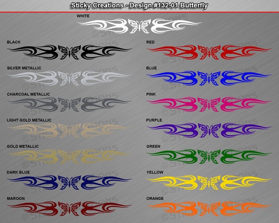 #129-01 BUTTERFLY Celtic Knot Windshield Decal Window Sticker Vinyl Graphic Car