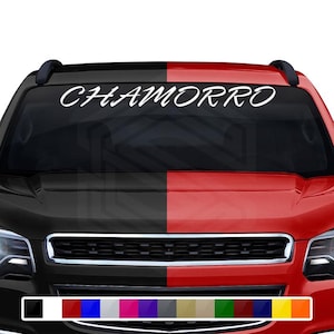 CHAMORRO デカール ステッカー フロントガラス ウィンドウ ビニール グラフィック バナー 車 トラック SUV 自動車 グアム島 フォント レイピアキャップ