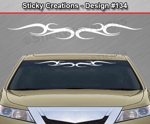 Machine Scroll Car Sticker Design #134 TRIBAL SCROLL Decal Sticker Windshield Window Vinyl Graphic ...