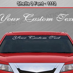 Personalized Your Custom Text Name Decal Sticker Windshield Window ...
