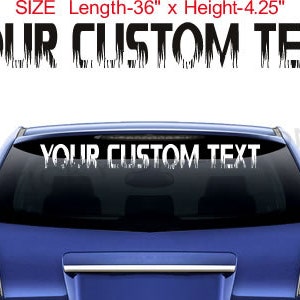 thumbnail image 2 of Custom Name Decal Sticker For Car Window – 4x40 Personalized Vinyl Lettering (White, Gloss Finish) 2 of 6