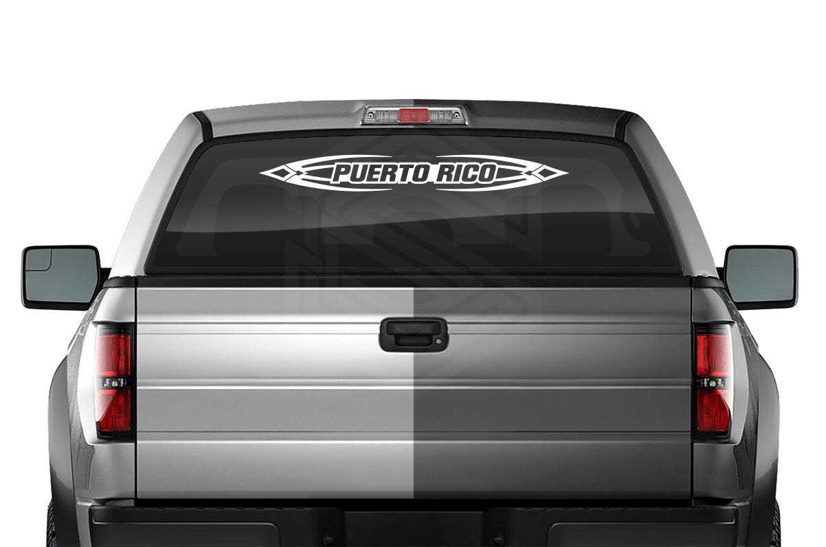 Puerto Rico Auto Sticker Design #150 PUERTO RICO Decal Sticker Windshield Window Vinyl Graphic ...