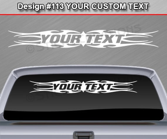 Custom Vinyl Lettering Decal, Make Your Own Personalized Car Sticker